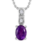 3er Set, afrikanische Amethyst Ohrringe, Armband, Anhänger mit Kette, Edelstahl, ca. 7.28 ct