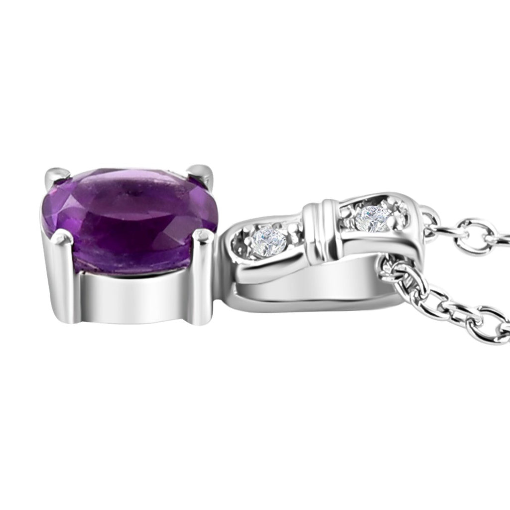 3er Set, afrikanische Amethyst Ohrringe, Armband, Anhänger mit Kette, Edelstahl, ca. 7.28 ct