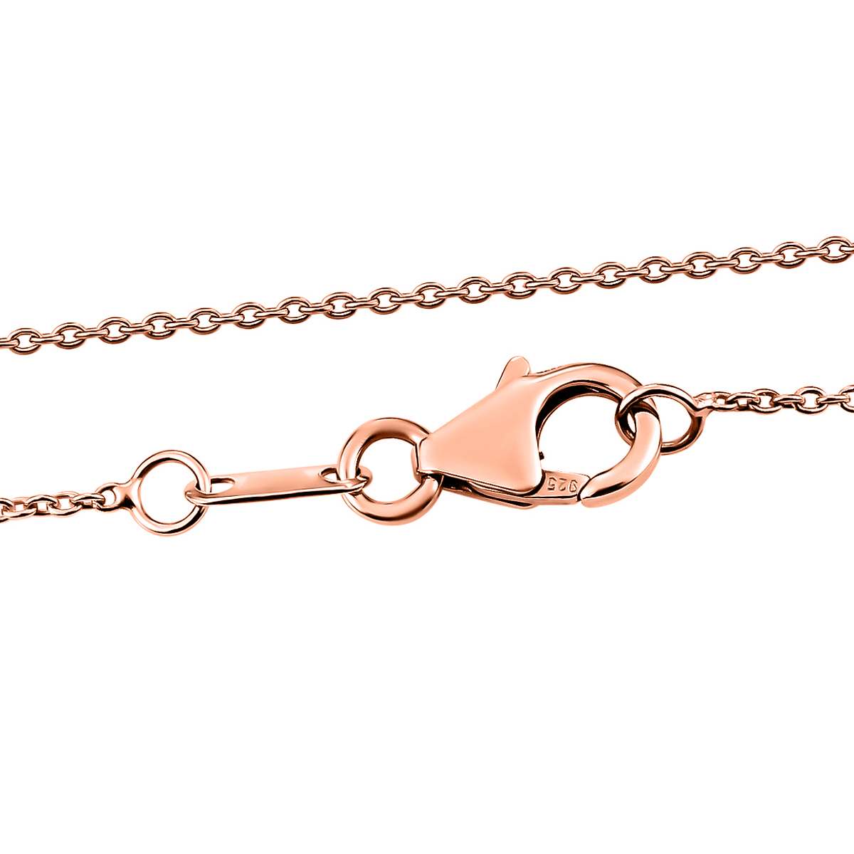 GP Amore Kollektion - Rose de France Amethyst und Kanchanaburi blauer Saphir-Anhänger mit Kette, ca. 50 cm, 925 Silber Roségold Vermeil ca. 6.24 ct