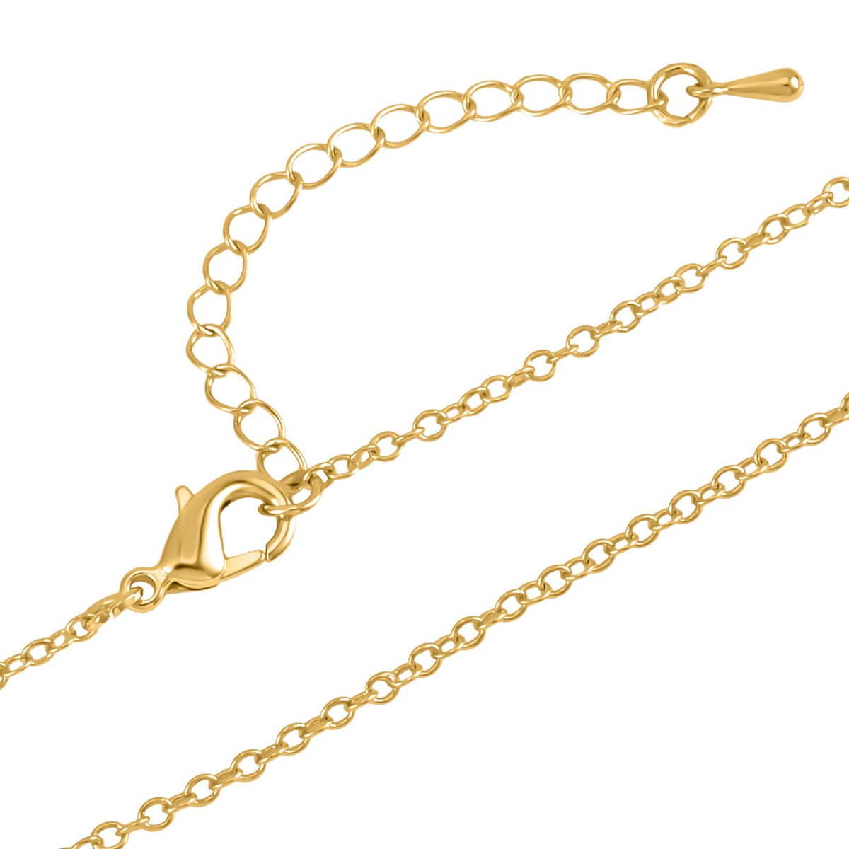 Kolibri Zirkonia Anhänger mit Kette, goldfarben