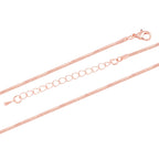 Glitzernde Designer Kristall Anhänger mit Kette, roséfarben