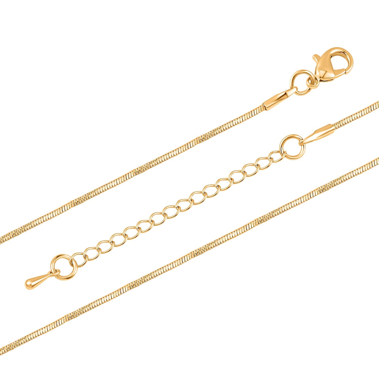 Weißer Kristall Schlüssel Anhänger mit Kette, goldfarben