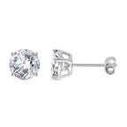 3er Set, Weißer Zirkonia, Rosa Zirkonia Schmuckset 925 Silber rhodiniert ca. 1.00 ct