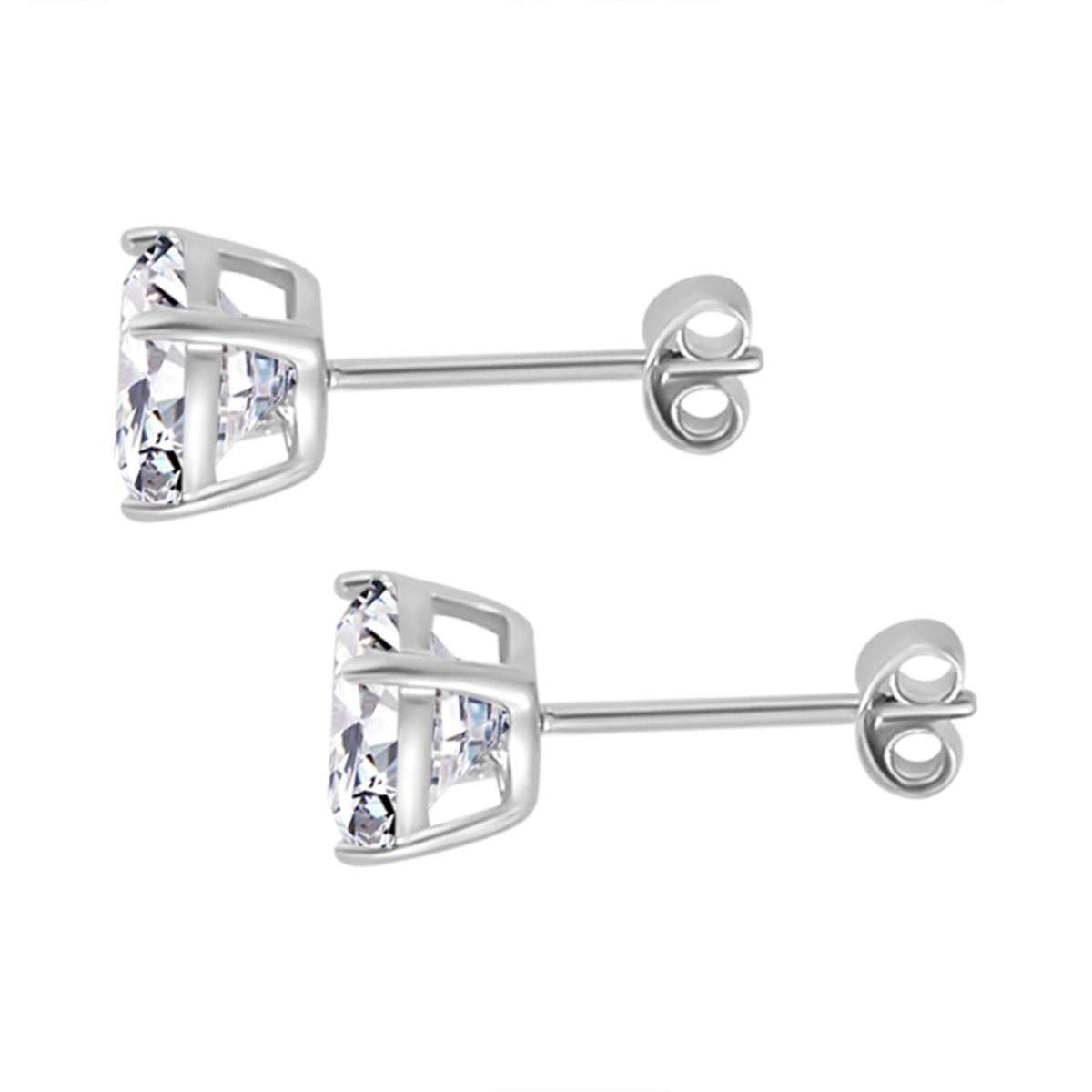 3er Set, Weißer Zirkonia, Rosa Zirkonia Schmuckset 925 Silber rhodiniert ca. 1.00 ct