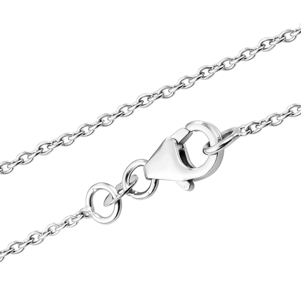 Himmelblauer Topas und weißer Zirkon-Anhänger mit Kette, ca. 50 cm, 925 Silber platiniert ca. 7.39 ct