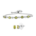 Lebendiges Peridot-Schmuckset
