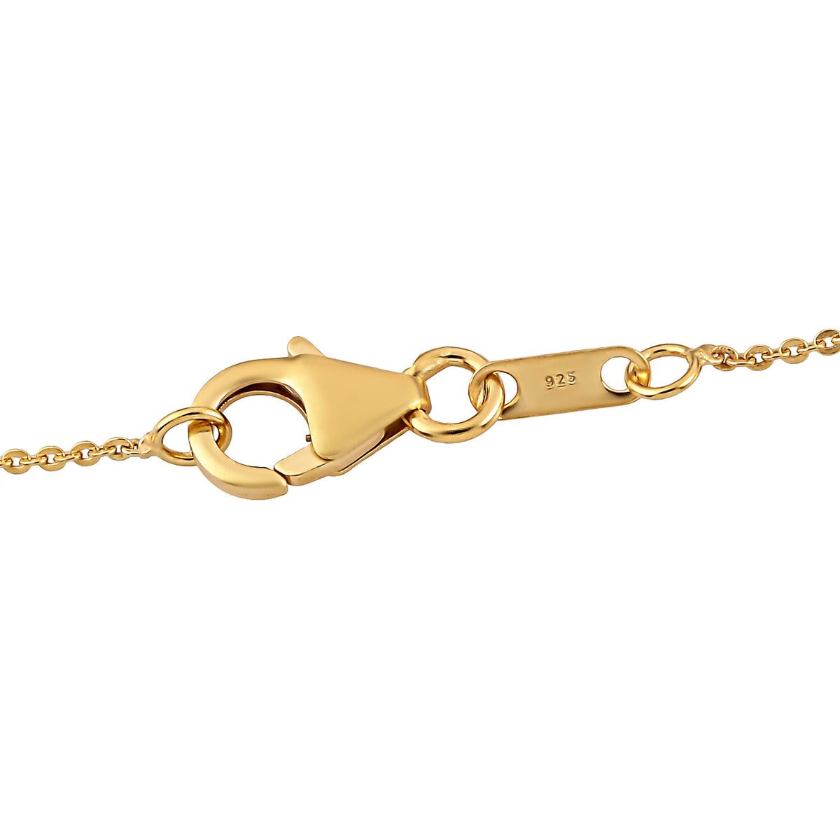 Kaschmir Kyanit-Anhänger mit Kette, 925 Silber Gelbgold Vermeil ca. 3,72 ct
