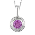 Patroke Triplette Quarz Anhänger mit Kette, 925 Silber platiniert ca. 3.04 ct