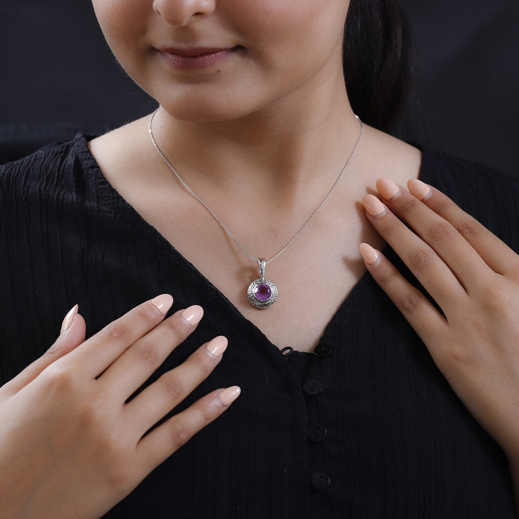 Patroke Triplette Quarz Anhänger mit Kette, 925 Silber platiniert ca. 3.04 ct