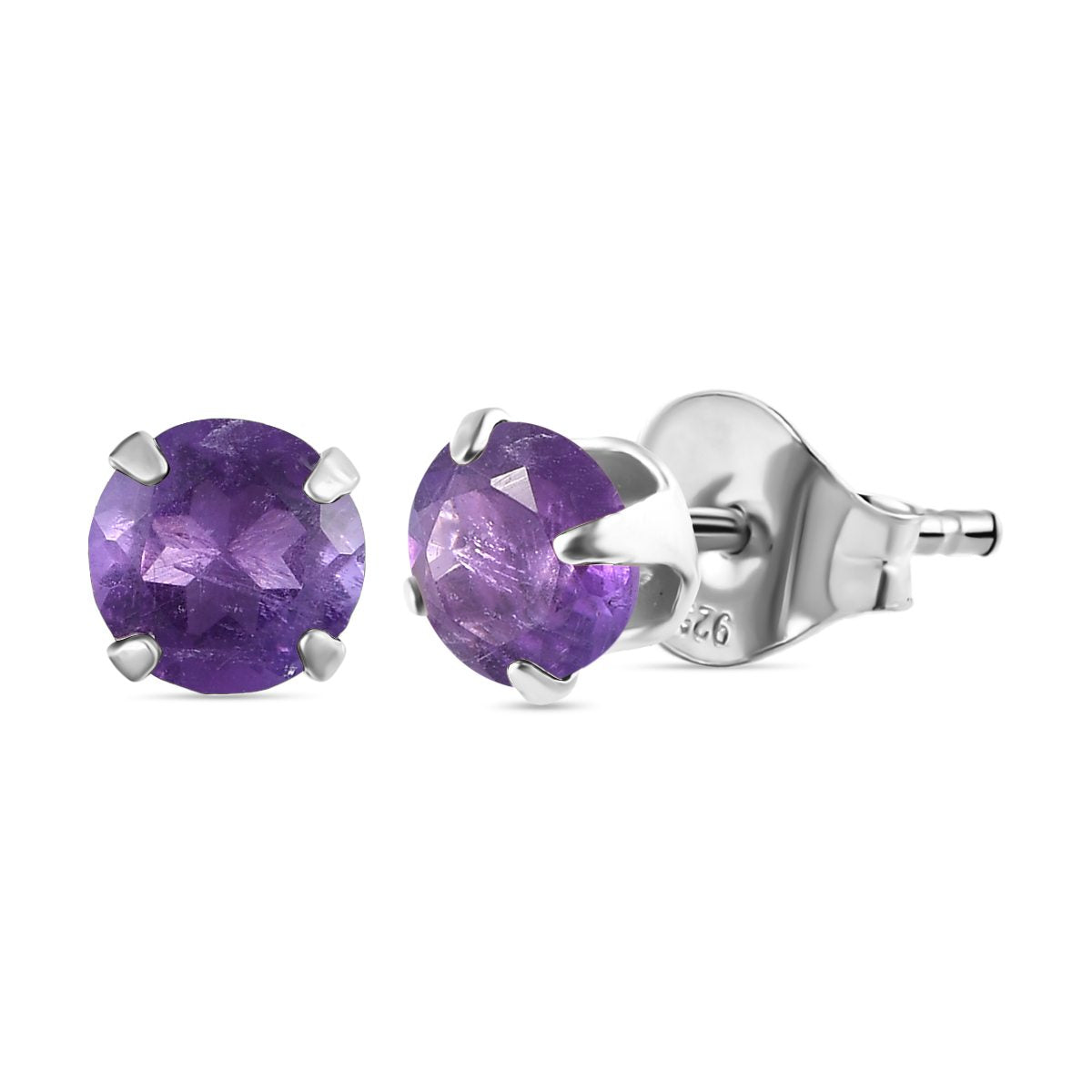 Citrin und Amethyst Ohrringe, 925 Silber ca. 1.84 ct