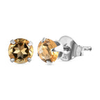 Citrin und Amethyst Ohrringe, 925 Silber ca. 1.84 ct