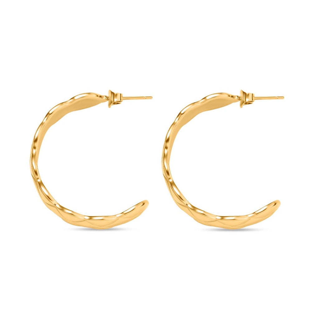 Designer Inspiriert Armreif und Ohrringe im Schmuckset, goldfarben
