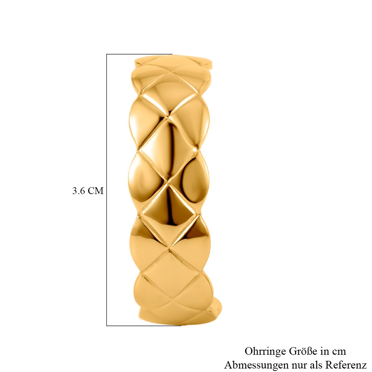 Designer Inspiriert Armreif und Ohrringe im Schmuckset, goldfarben
