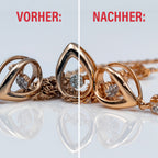Schmuckreiniger, Reinigunslösung, 25 Reinigungspapier