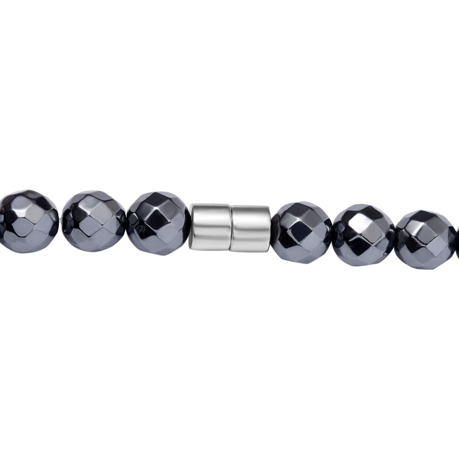 3er Set Hämatit - dehnbare Halskette, Armband, und Ohrringe Schmuckset, 316L Edelstahl, ca. 711.00 ct