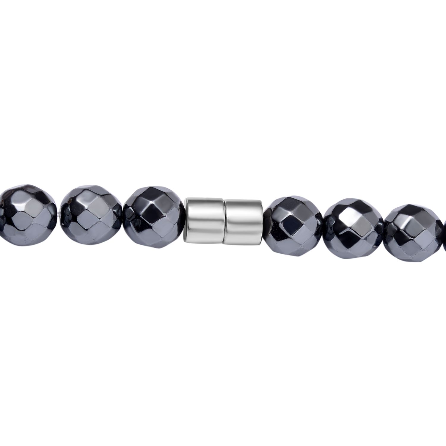 3er Set Hämatit - dehnbare Halskette, Armband, und Ohrringe Schmuckset, 316L Edelstahl, ca. 711.00 ct