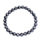 3er Set Hämatit - dehnbare Halskette, Armband, und Ohrringe Schmuckset, 316L Edelstahl, ca. 711.00 ct