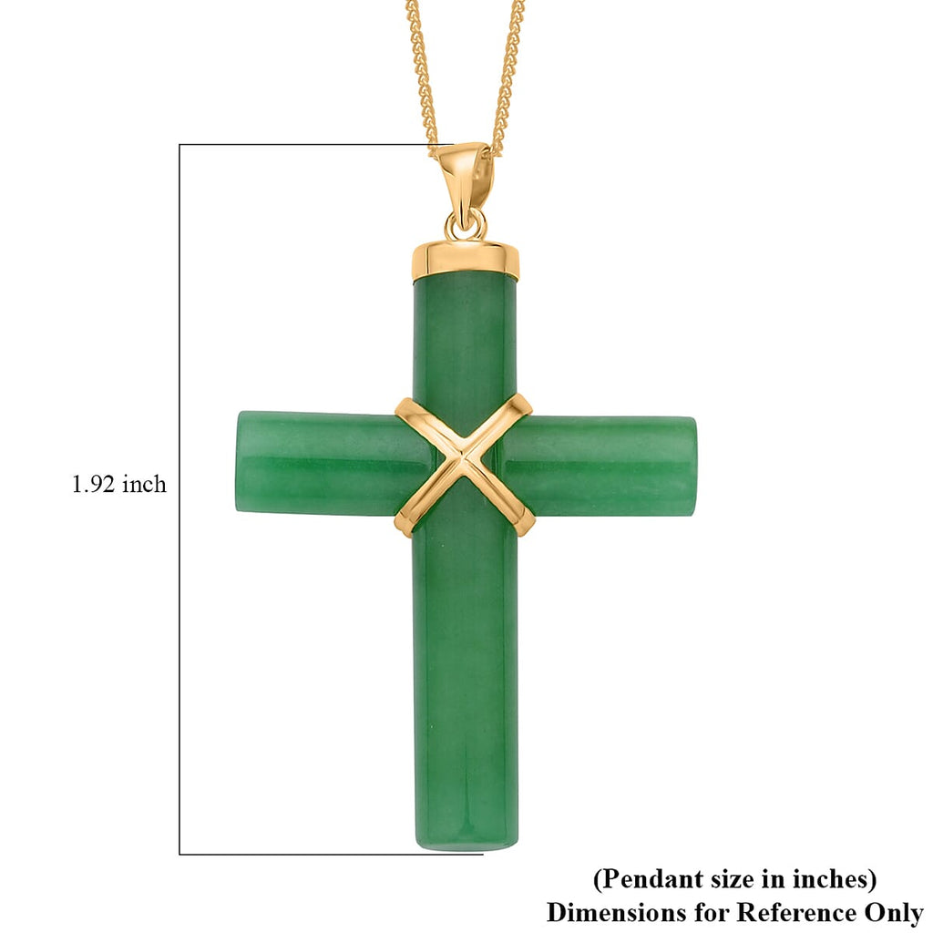 Grüne Jade Schmuckset ca. 45 cm 925 Silber Gold, 925 Silber Vergoldet ca. 52,00 ct.