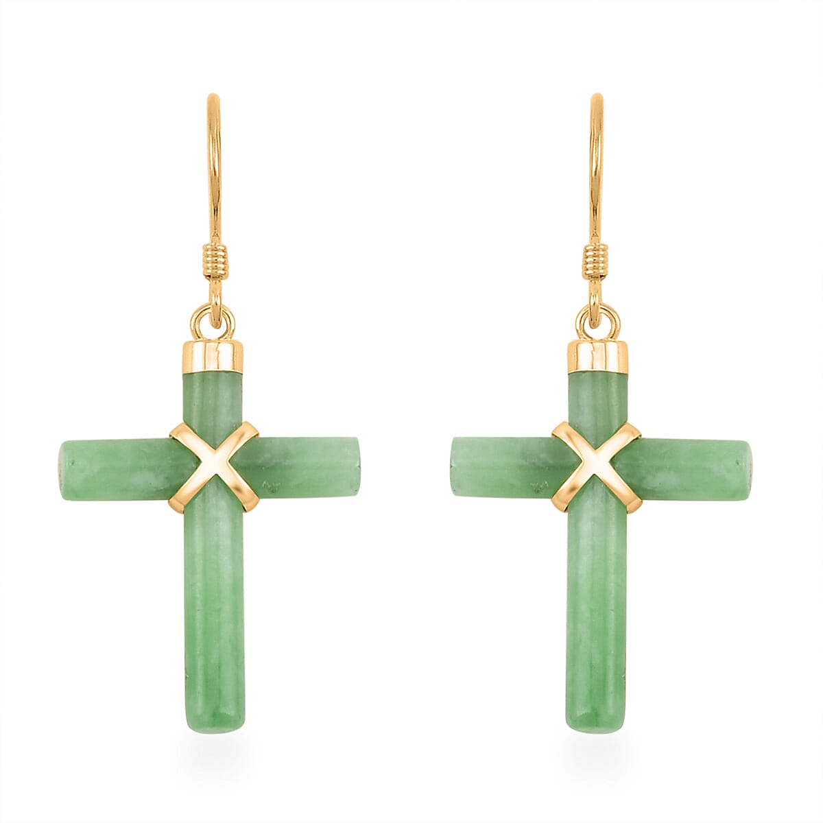 Grüne Jade Schmuckset ca. 45 cm 925 Silber Gold, 925 Silber Vergoldet ca. 52,00 ct.