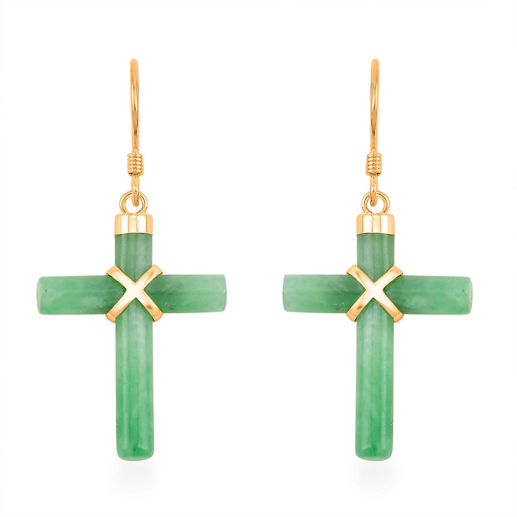 Grüne Jade Schmuckset ca. 45 cm 925 Silber Gold, 925 Silber Vergoldet ca. 52,00 ct.