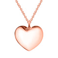 Herz Anhänger mit Kette im Schmuckset, 925 Silber rosévergoldet ca. 3,50g