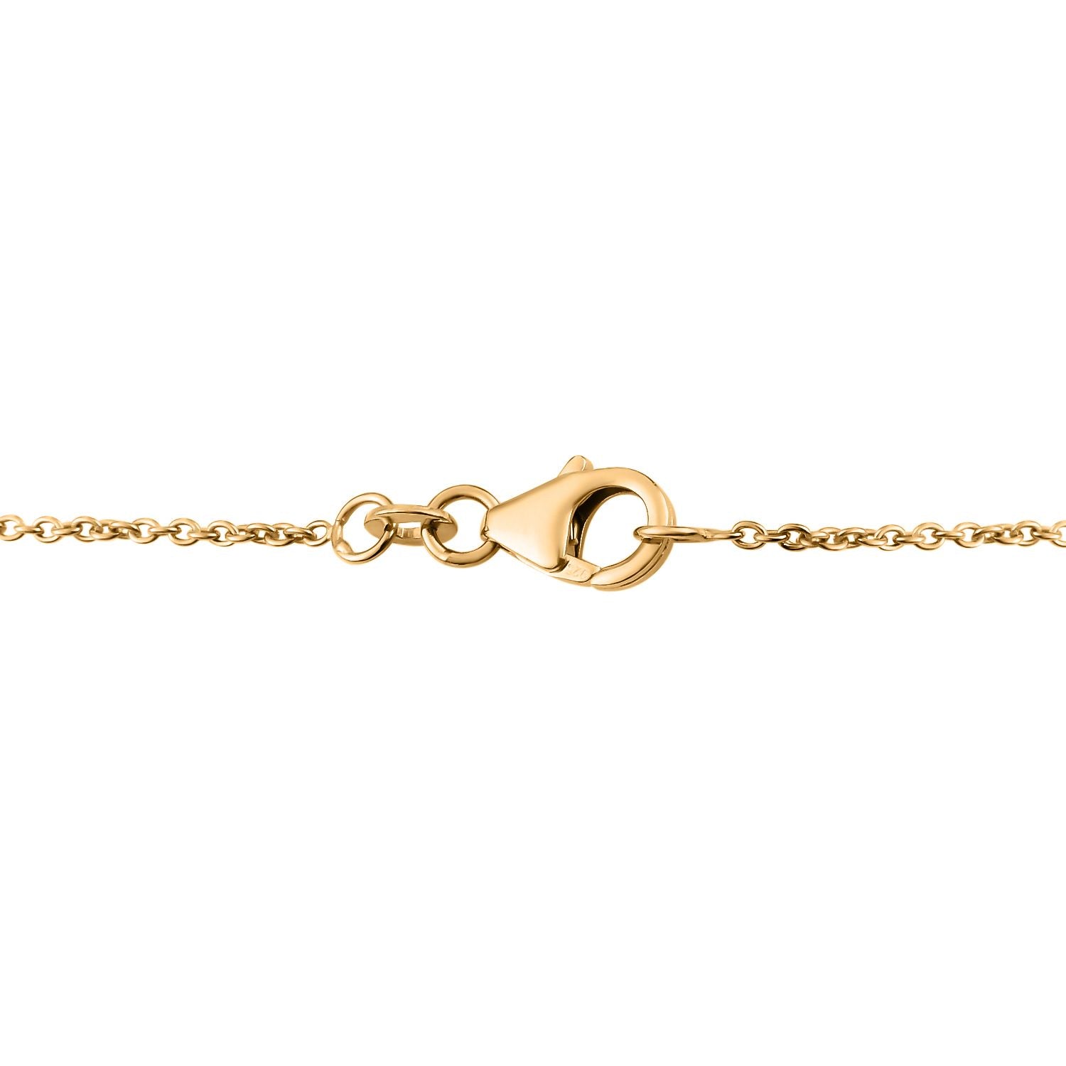 Afrikanischer Rubin (Fissure gefüllt), Kanchanaburi Blauer Saphir Anhänger mit Kette ca. 45 cm, 925 Silber Gelbgold Vermeil ca. 3.76 ct