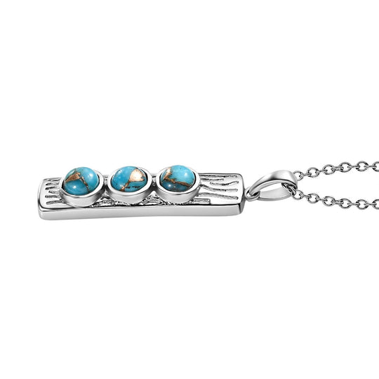 Blaues Türkis Schmuckset  ca. 1,56 ct.
