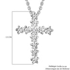 Weißer Diamant P Schmuckset 925 Silber und Edelstahl