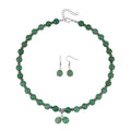 Grüner Aventurin Schmuckset  Legierung Antik-silber-Plattierung ca. 305.00 ct