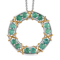 Kagem sambischer Smaragd-Anhänger mit 50cm Kette - 1,34 ct.