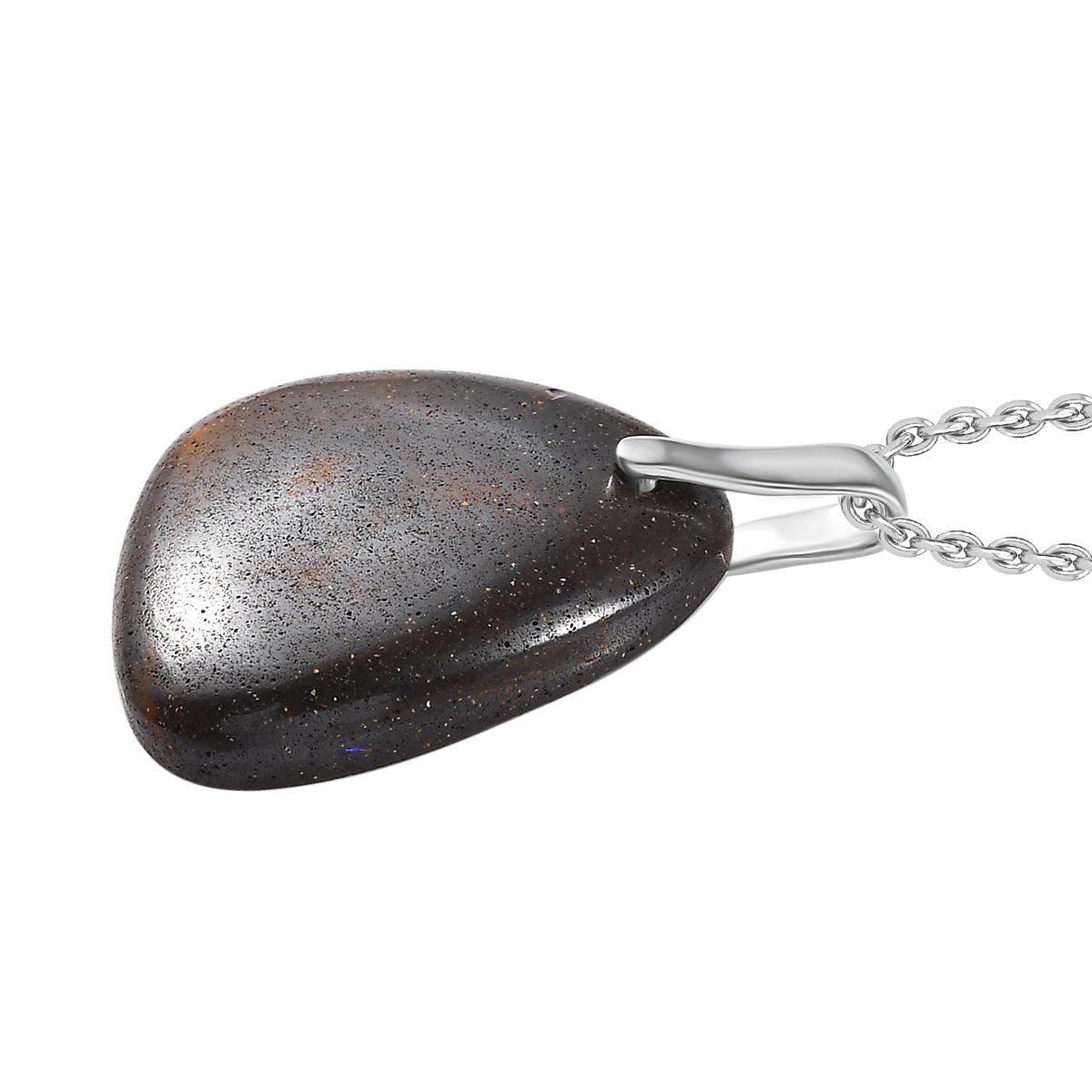 Australischer Boulder Opal Schmuckset 925 Silber und Edelstahl ca. 17,00 ct.