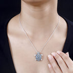 AA Schweizer Blautopas Schmuckset 925 Silber rhodiniert ca. 2,58 ct.