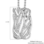 Weißer Diamant P Schmuckset 925 Silber platiniert ca.