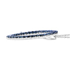 Blauer Diamant Schmuckset 925 Silber platiniert ca. 0.50 ct