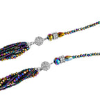 2er Set - Mysticher regenbogen kristall Halskette und Ohrringe