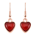 Roter Achat Schmuckset Legierung Std Rose