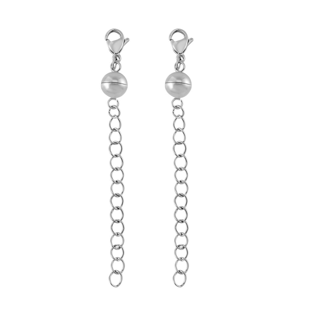 Reiner Edelstahl rhodiniert Schmuckset ca. 6,30g