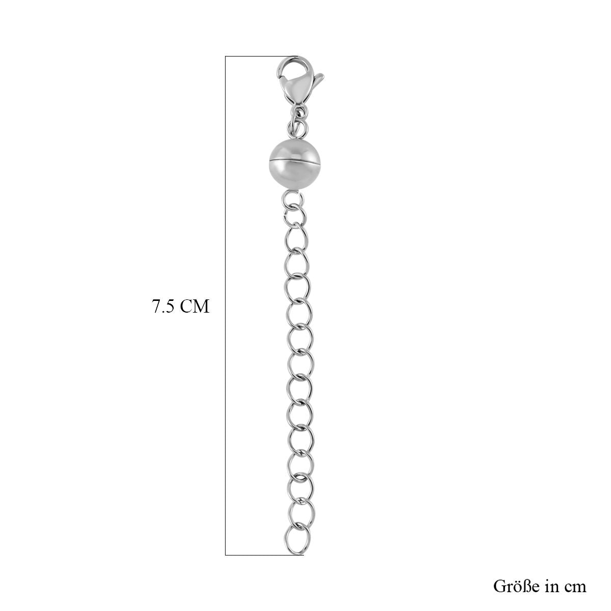 Reiner Edelstahl rhodiniert Schmuckset ca. 6,30g