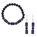 Blaues Sandstein-Schmuckset - 136 ct.
