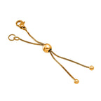 9 teiliges 316L Edelstahl Schmuckset, 1 Bolo Schieber, 2 Magnetverschluss Kugeln, 6 Ohrstopper, ca. 5,13 g, Goldfarben