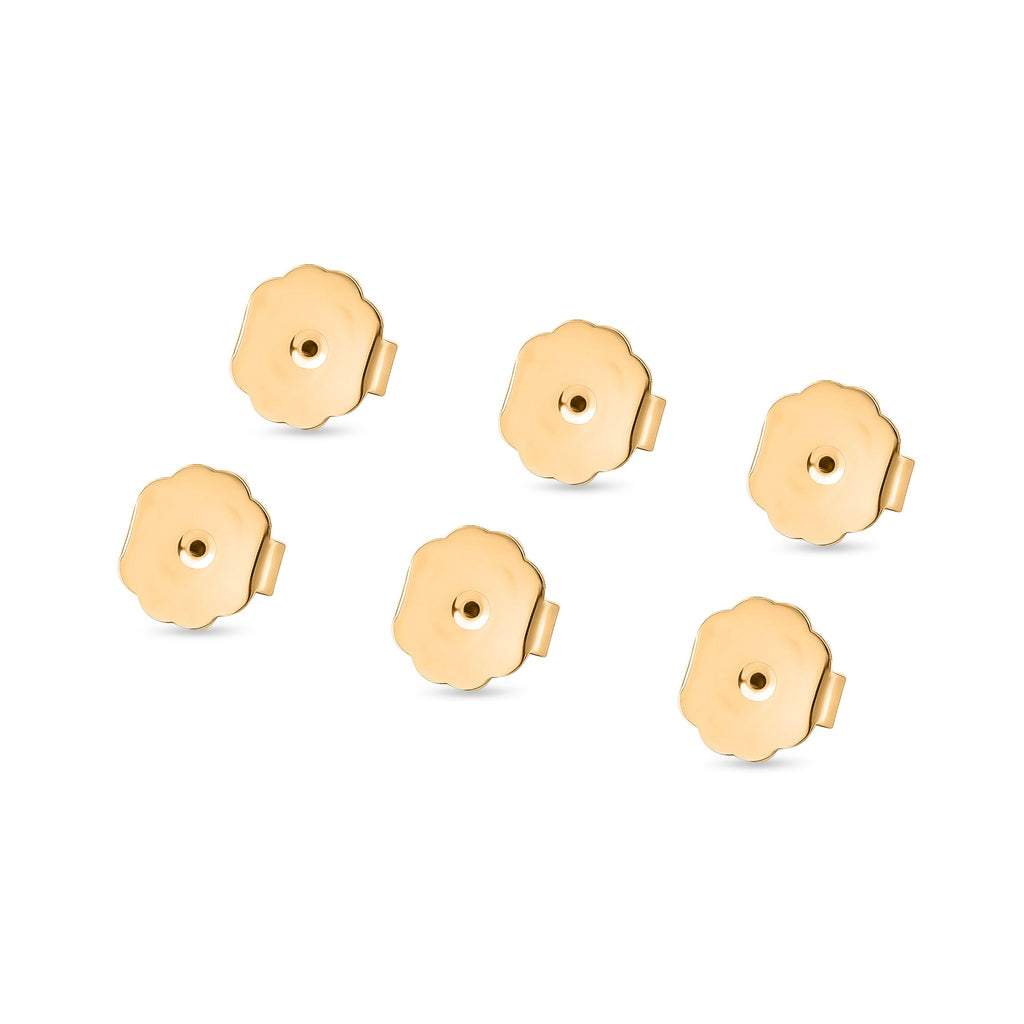 9 teiliges 316L Edelstahl Schmuckset, 1 Bolo Schieber, 2 Magnetverschluss Kugeln, 6 Ohrstopper, ca. 5,13 g, Goldfarben