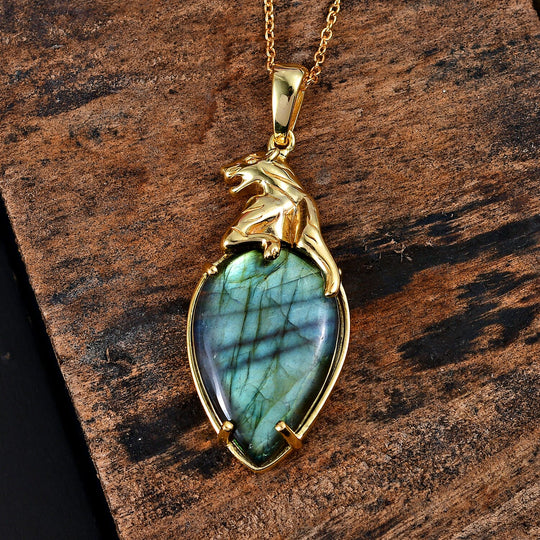 Labradorit Schmuckset ca. 6,48 ct.