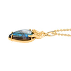 Labradorit Schmuckset ca. 6,48 ct.