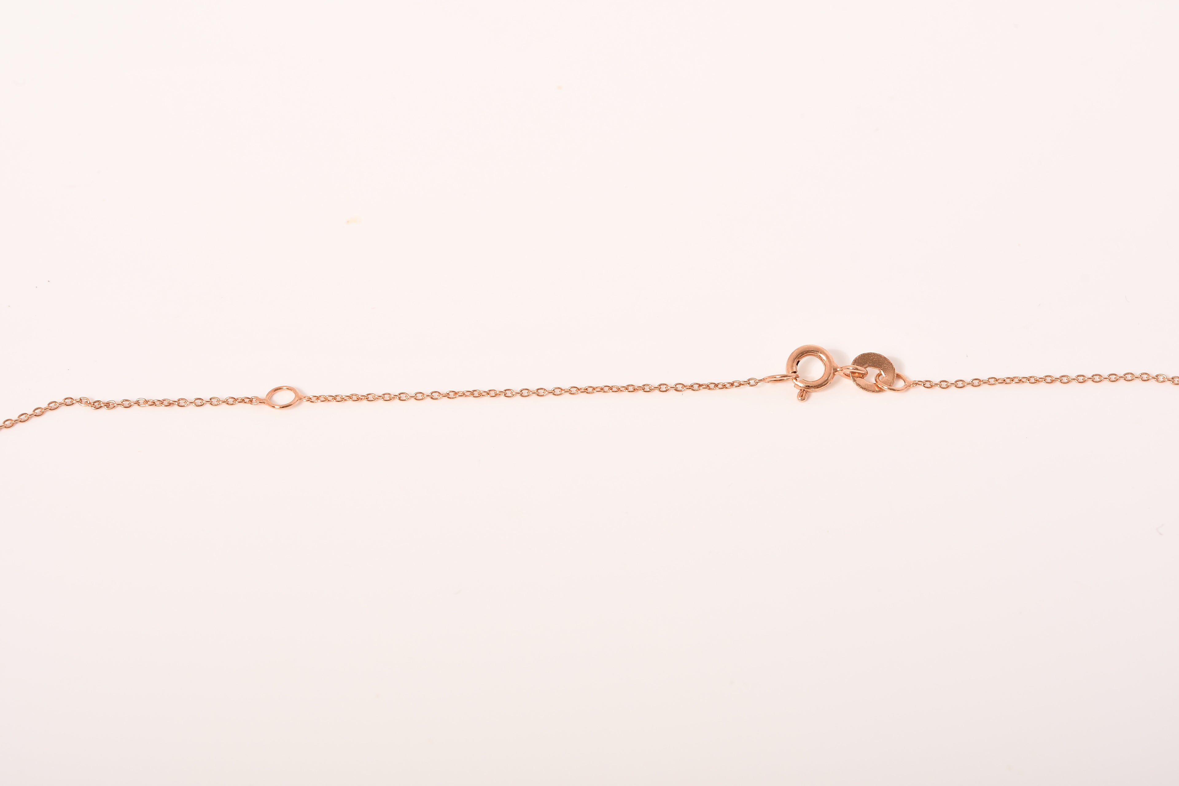 Natürlicher Champagner Diamant Anhänger mit Kette, 925 Silber Roségold Vermeil ca. 1.00 ct