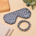 Terahertz-Wellness-2er Set, Armband und Augenmaske für die Warm/Kalt-Gesichtspflege ca. 1467.00 ct