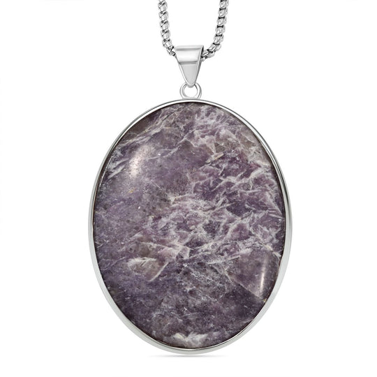 EXKLUSIVES ANGEBOT - Schwarzer Turmalin Anhänger mit Kette, ca. 300.00 ct