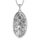 Blauer Diamant Schmuckset 925 Silber rhodiniert ca. 1,00 ct.