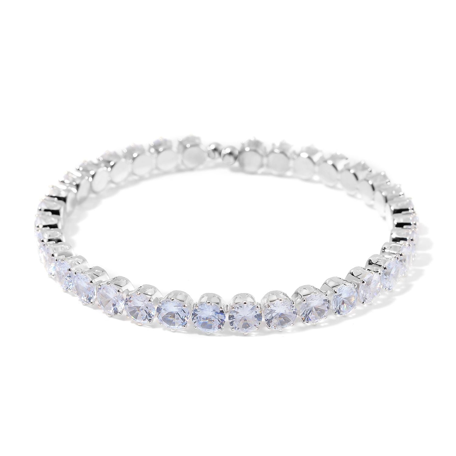 Weißer Zirkonia Schmuckset Nickelfreies Messing
