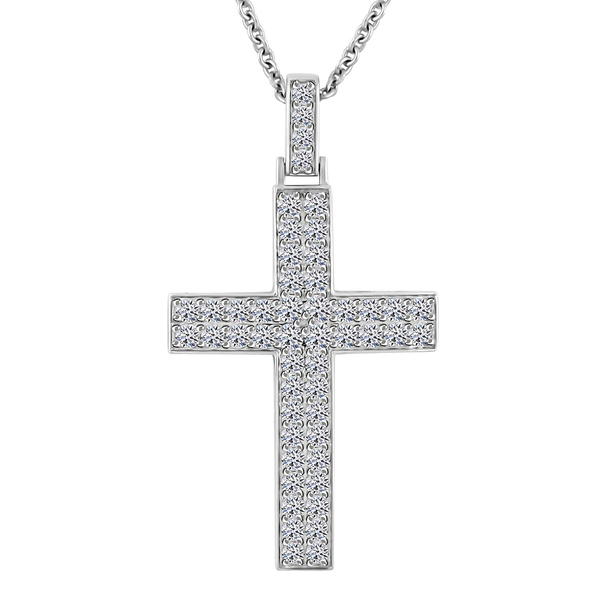 LUXURIANT DIAMOND - Weißer Diamant Schmuckset ca. 45 cm 925 Silber Silber ca. 1,62 ct.