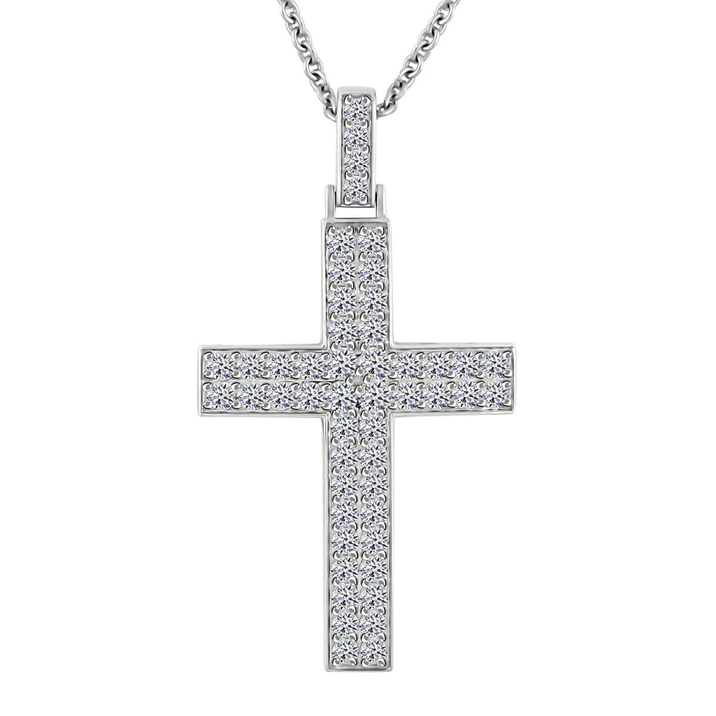 LUXURIANT DIAMOND - Weißer Diamant Schmuckset ca. 45 cm 925 Silber Silber ca. 1,62 ct.